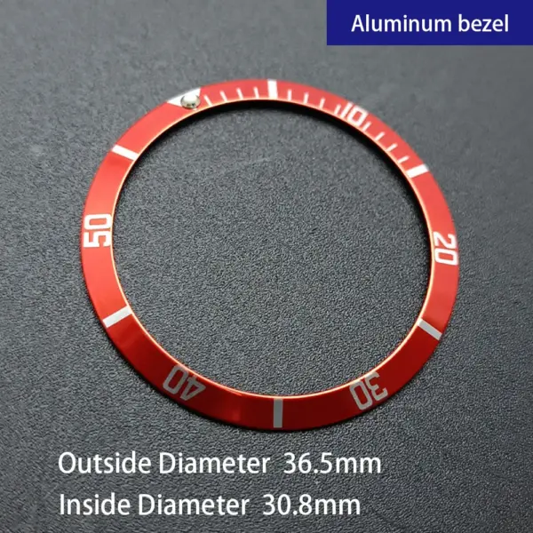 Sloping Aluminum Watch Bezel Insert 36.5mm Replacement - Image 14