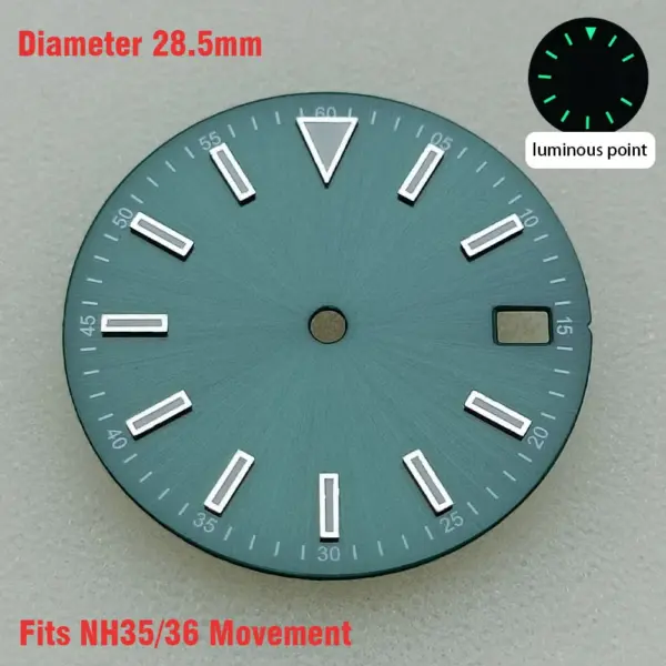28.5mm Luminous Watch Dial for NH35/NH36/8215/2836 - Image 28