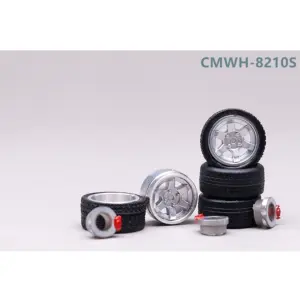 CM Model 1/64 Alloy Wheel & Tire Set for Model Cars 54 S3eb074f6190943dcbc4a85e079f7b5a5x 4