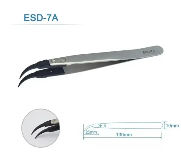 6PCS Watch Hand Installation Tweezers ESD-259A - Image 16