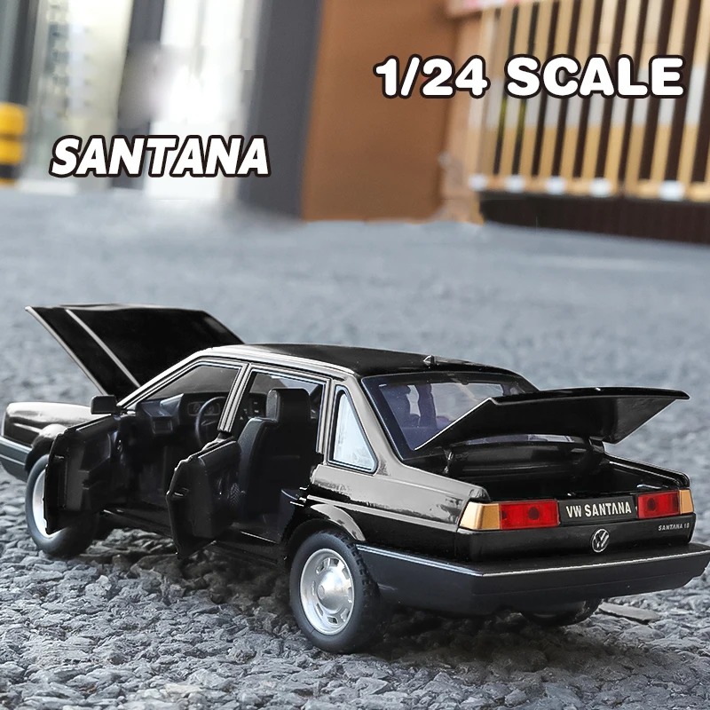 Volkswagen Santana 1:24 Diecast Model Car with Sound and Light 2 Volkswagen Santana 1:24 Diecast Model Car with Sound and Light - Image 2