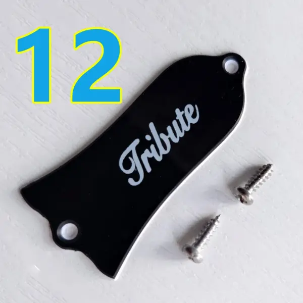 Black 2-Ply Guitar Truss Rod Cover for LP & SG - Image 10