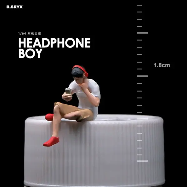 1/64 Resin Headphone Boy Miniature Figure - Image 7