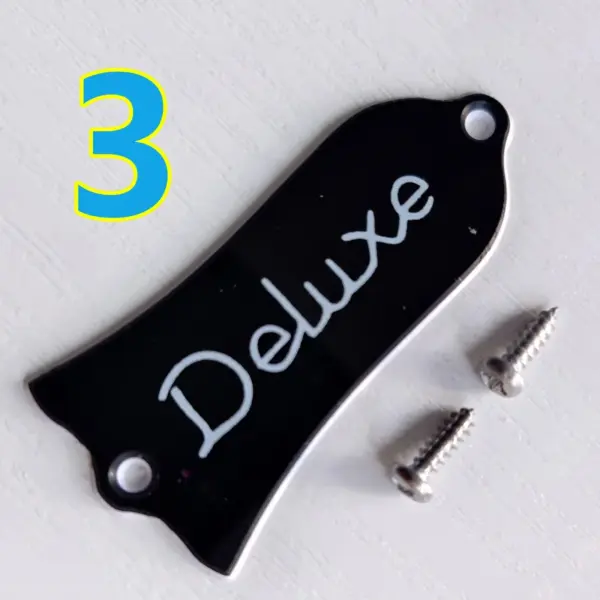 Black 2-Ply Guitar Truss Rod Cover for LP & SG - Image 17