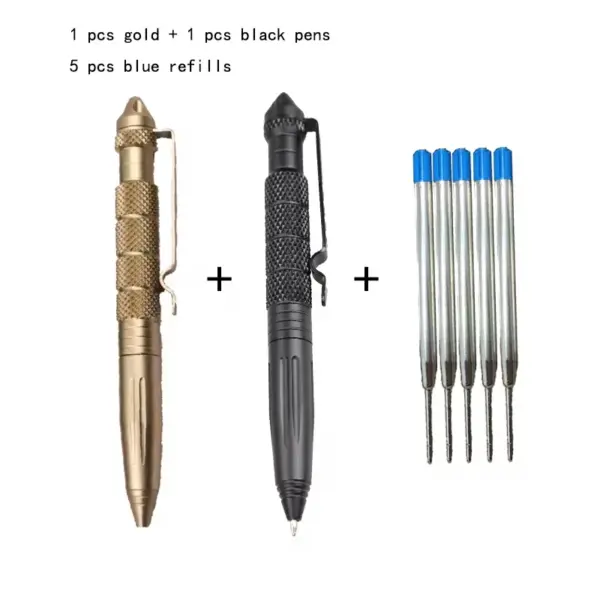 2 Pack Defense Tactical Aluminum Pens - Image 3