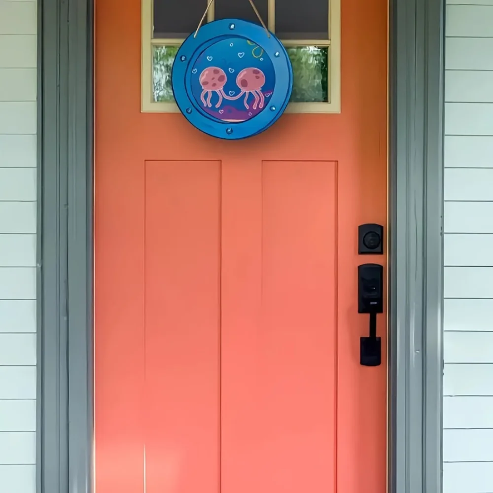 Sea Urchin Faux Wood Ornament, 8x8 Inches 4 Sea Urchin Faux Wood Ornament, 8x8 Inches - Image 4