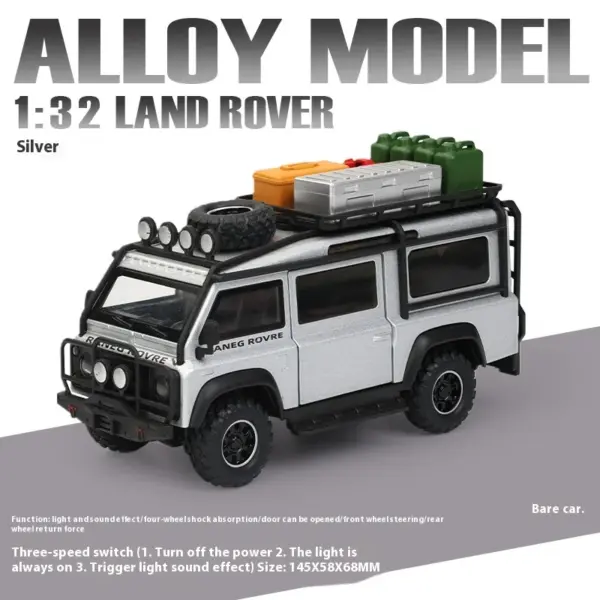 1:32 Land Rover Defender Van Diecast Model - Image 9