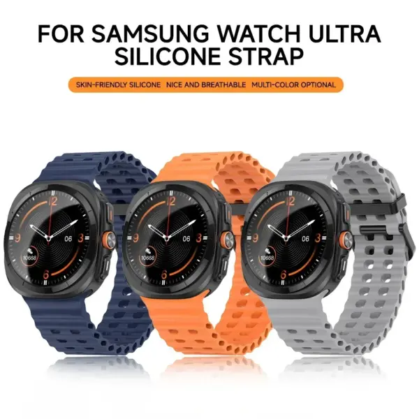 Ocean Silicone Band for Samsung Galaxy Watch 7 Ultra 47mm - Image 5
