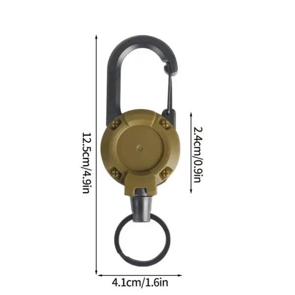 Outdoor Retractable Keychain with Hook Tool - Image 7