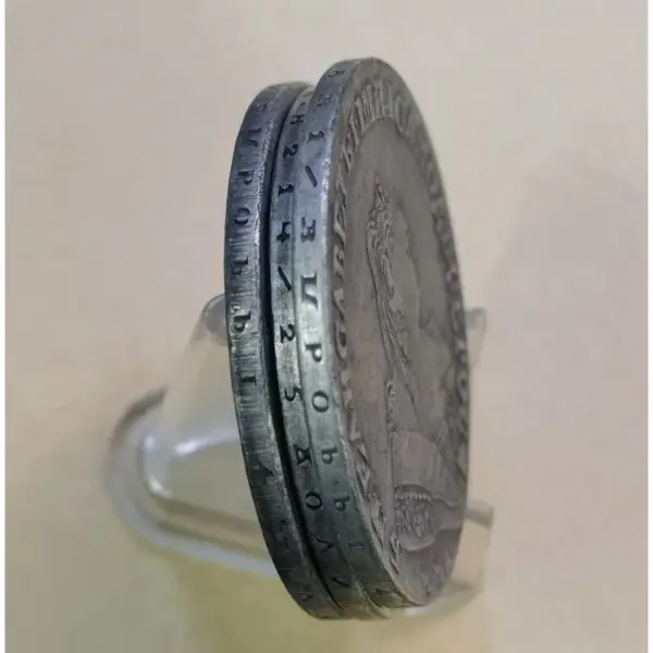 Russian Empire 1 Ruble Elizabeth Silver Coin Replica - Image 5