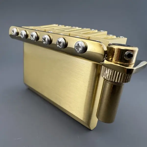 510 Style Electric Guitar Tremolo Bridge in Gold - Image 6