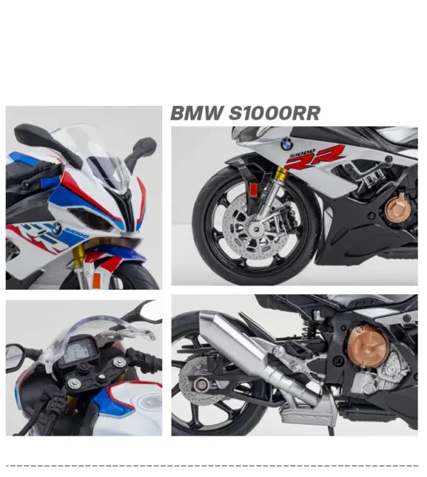 1/12 BMW S1000RR Diecast Mini Motorcycle Collection - Image 4