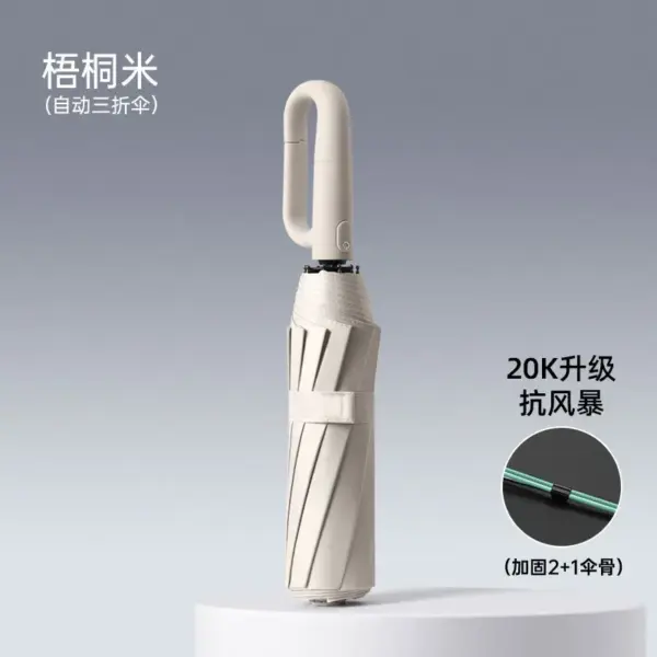 Reinforced 3-Fold Wind & Rain Umbrella - Image 9