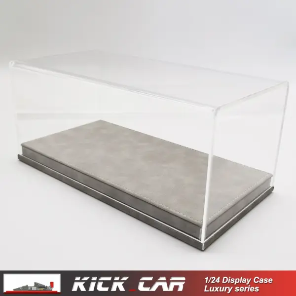 1/24 Model Car Display Case with Leather Base - Image 15