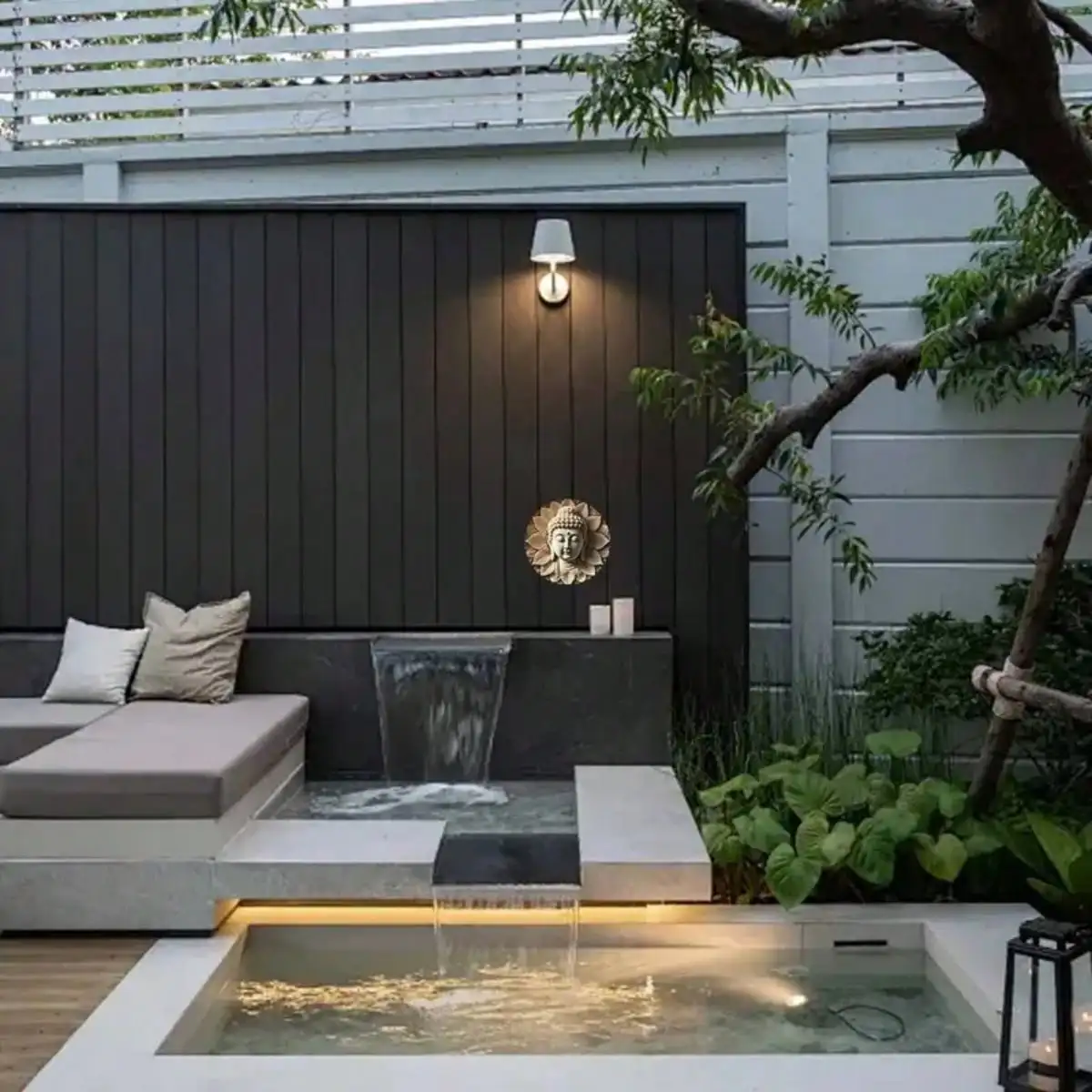 Round Buddha Head Wooden Plaque for Home Decor 5 Round Buddha Head Wooden Plaque for Home Decor - Image 5