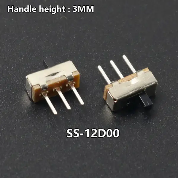 Mini Sliding Toggle Switch SS-12D00 3Pin 1P2T Pack of 10-100 - Image 7