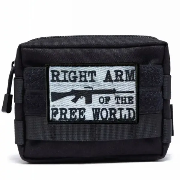 RIGHT ARM Gun Tactical Patch for Clothing and Bags - Image 6