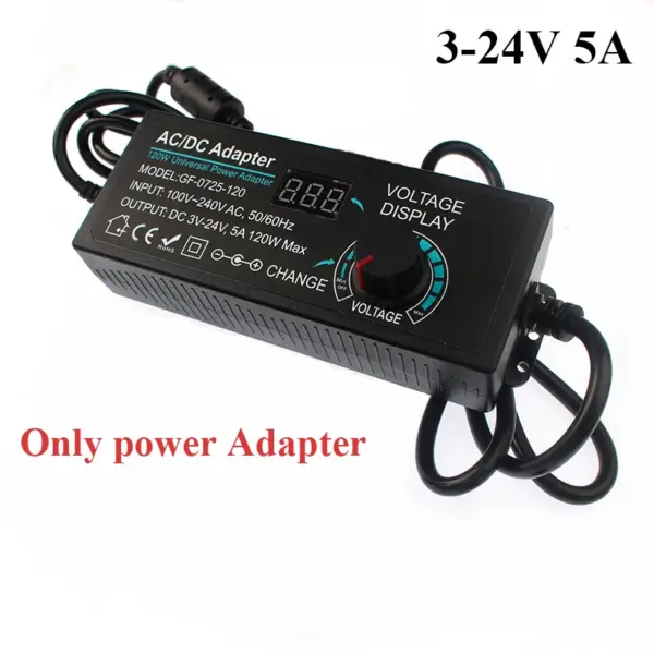 Adjustable Power Adapter AC to DC 3V-24V 5A Transformer - Image 10