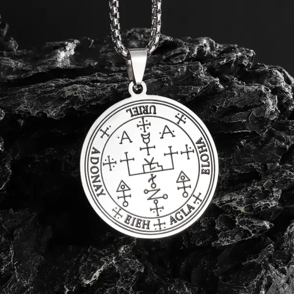 Vintage Nordic Rune Compass Necklace AL18514 - Image 30