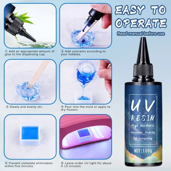 UV Resin for DIY Jewelry 20g-1000g - Image 2