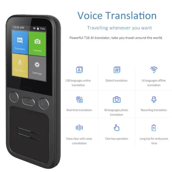 Portable T16 Voice Translator with Offline Support - Image 5