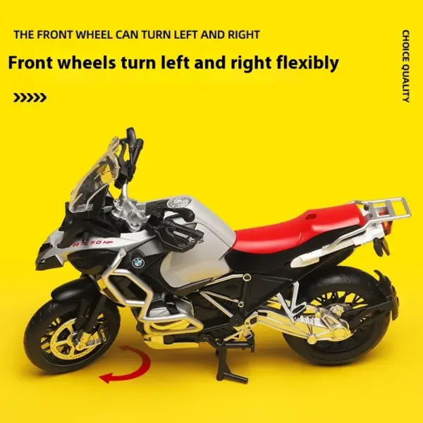CCA 1:12 BMW R1250 GS Diecast Motorcycle Model - Image 5