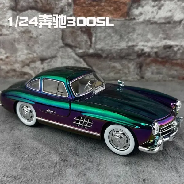 Classic 1:24 Mercedes-Benz 300SL Diecast Model - Image 5