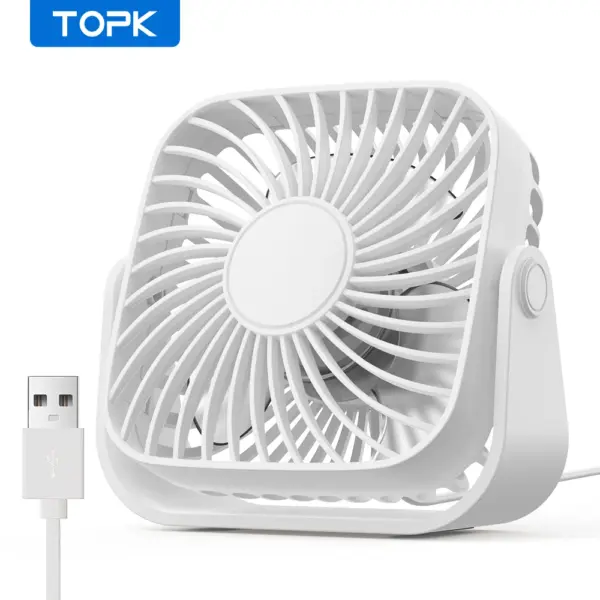 TOPK K52 4-Inch USB Portable Desk Fan - Image 10