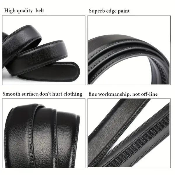 Men's Genuine Leather Business Belt - Image 3