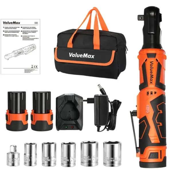 Cordless Electric Ratchet Wrench Set 12V 55NM - Image 8