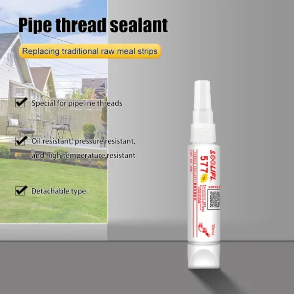 Metal Pipe Thread Sealant Glue 577 - Image 5