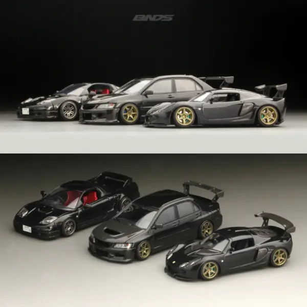 Gold 1/64 ABS Wheel and Rubber Tire Set - Image 5