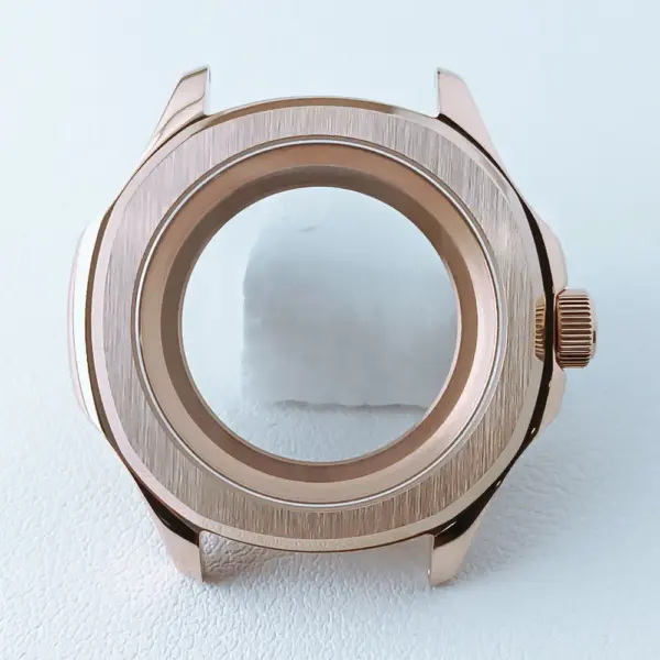 39.5mm Silver Black NH35 Watch Case with Sapphire Glass - Image 43