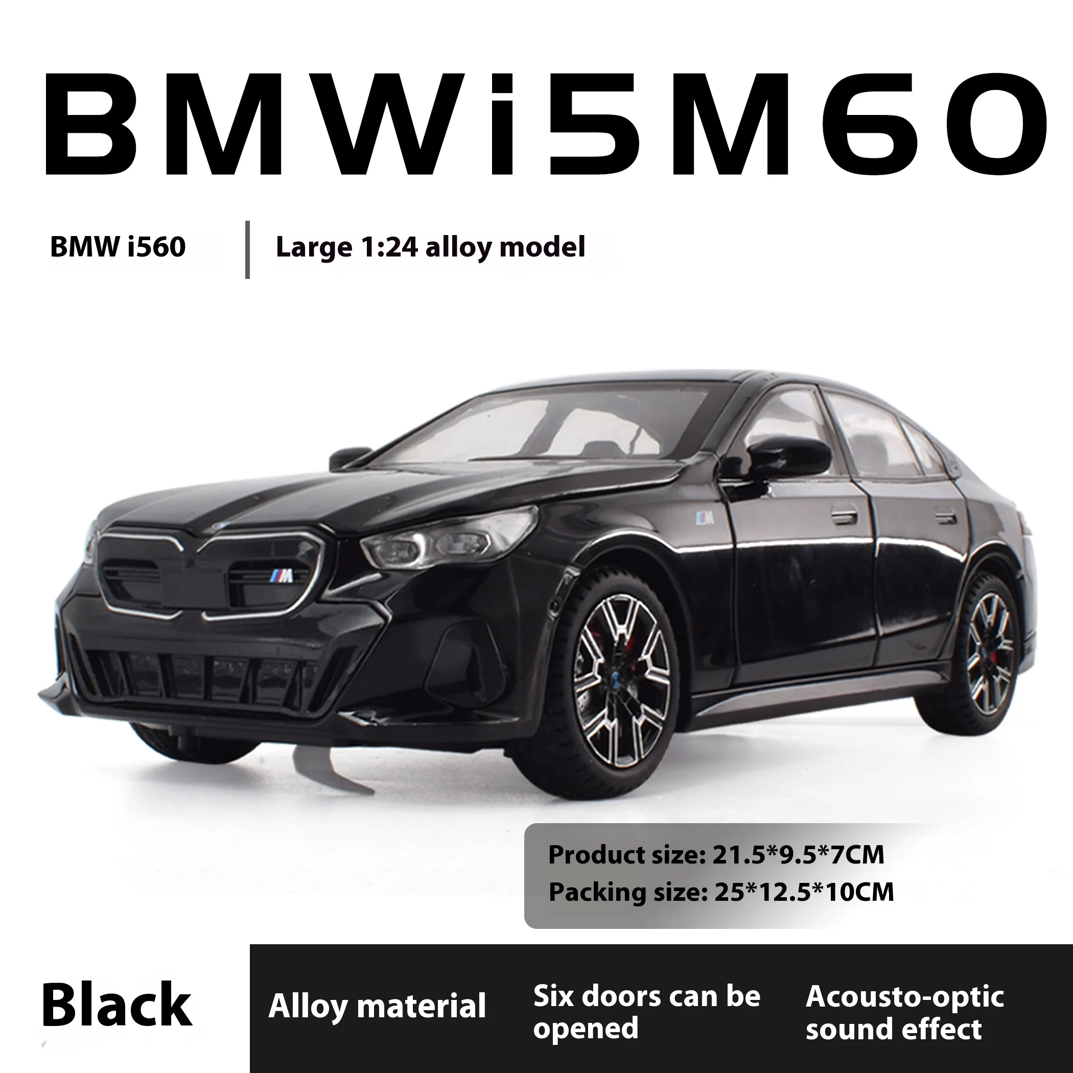 1:24 BMW I5 M60 Xdrive Diecast Model Car 13 1:24 BMW I5 M60 Xdrive Diecast Model Car - Image 13