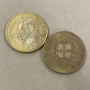 Replica 1864 Italy 50 Lire Coin Set