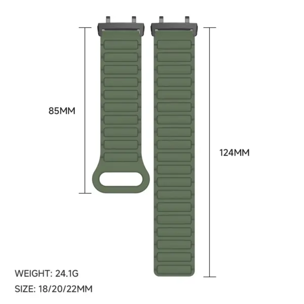 Silicone Magnetic Strap for Amazfit T-rex Series - Image 3