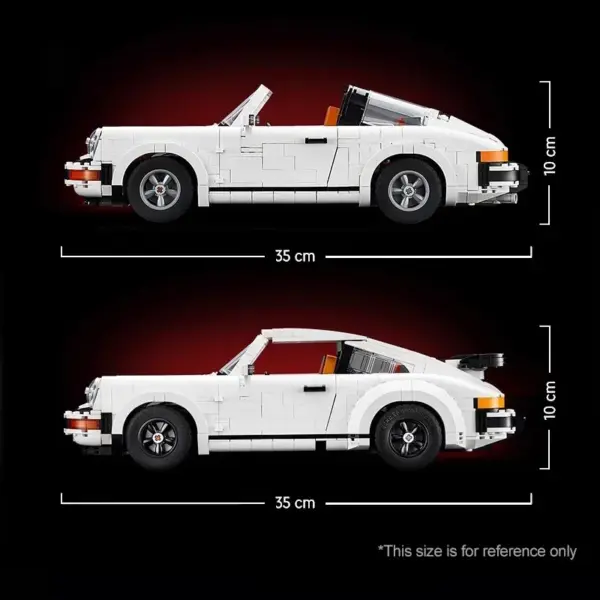 Retro Car Building Blocks Set 2in1 1458PCS Kit - Image 5