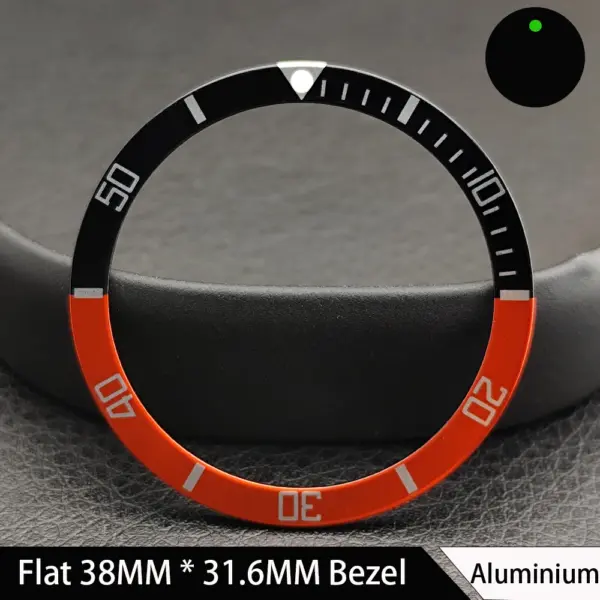 38mm Green Luminous Ceramic Watch Bezel Insert - Image 20