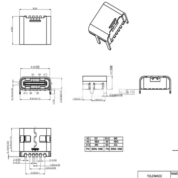 Type-C USB 3.1 Female Connector Kit 10/20/50PCS - Image 2