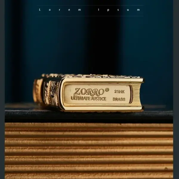 ZORRO Embossed Copper Kerosene Lighter - Image 6