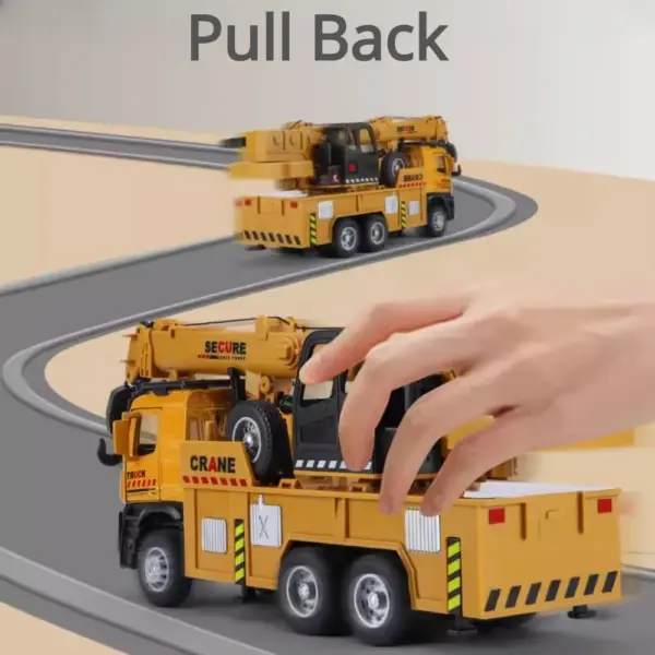 1:32 Scale Engineering Crane Dump Truck Model - Image 5