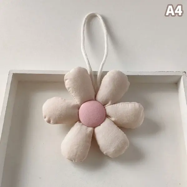 Candy Fabric Flower Keychain for Bags - Image 10