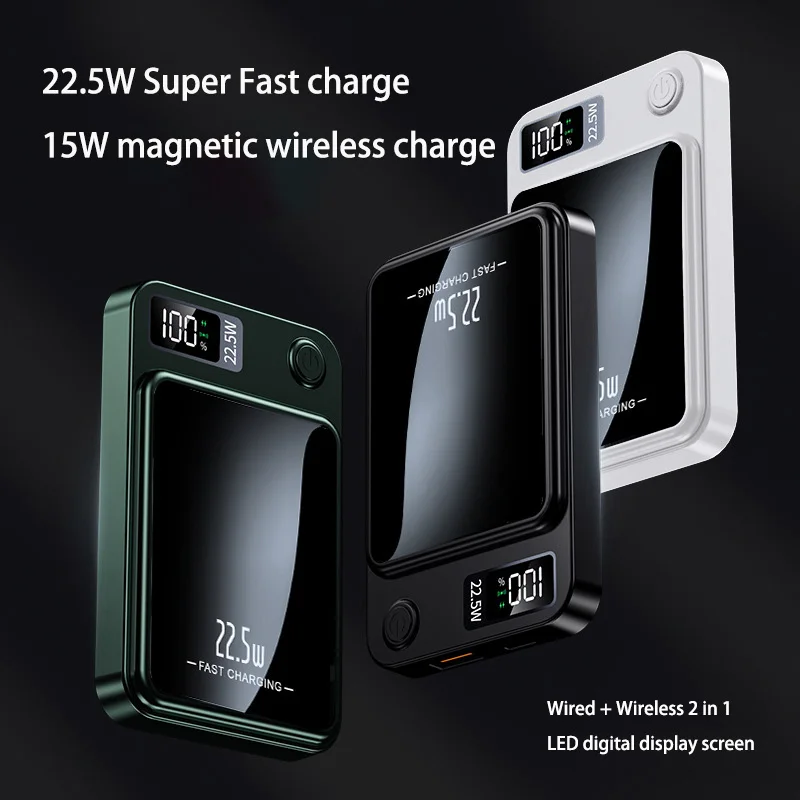 OnePlus Magnetic Wireless PowerBank 20000mAh 22.5W Fast Charging External Battery for Samsung iPhone Xiaomi PD 20W Powerbank New 4 OnePlus Magnetic Wireless PowerBank 20000mAh 22.5W Fast Charging External Battery for Samsung iPhone Xiaomi PD 20W Powerbank New - Image 4