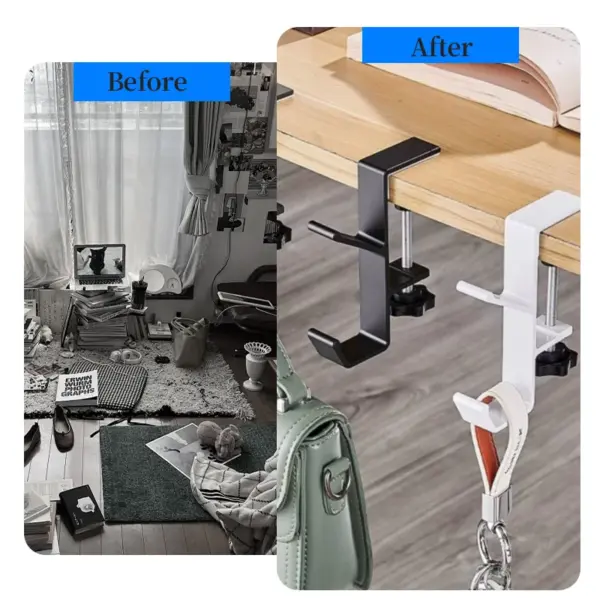 Adjustable Desk Edge Hook for Gaming and Office - Image 5