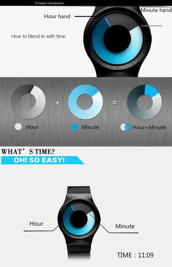 Model L6002 Unisex Quartz Watch 3 Bar Water Resistant - Image 5