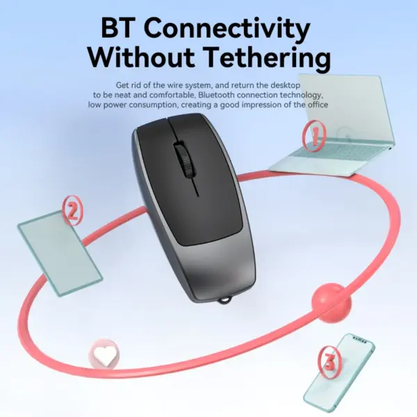 Mini Bluetooth Mouse DIXSG Support TF Card and Type-C Charging - Image 4