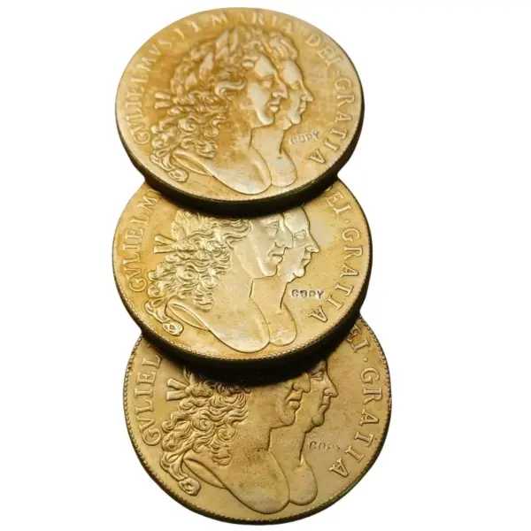 Replica 3-Piece England 5 Guineas Coins Set - Image 4