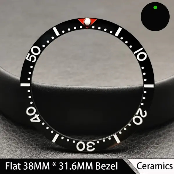 38mm Green Luminous Ceramic Watch Bezel Insert - Image 30