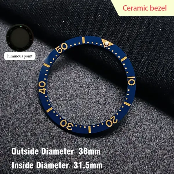38mm Ceramic Watch Bezel Insert for Dwayne Campbell Model - Image 14