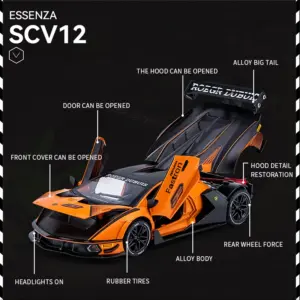 Green Lamborghini Essenza SCV12 Die-Cast Model 1:24 15 S452eebf826874c8dbb8ff4d1ff9b5fb5Y